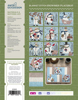 EXPRESS - PROJECT 37 - Blanket Stitch Snowmen Placemat