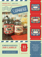 EXPRESS -  PROJECT 83 - Embroidered Jar Labels