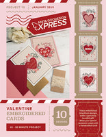 EXPRESS -  PROJECT 70 - Valentine Embroidered Cards