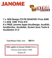 Janome MC15000QM Sewing Quilting Embroidery Machine