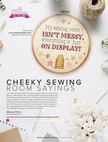 Anita's Vault - Cheeky Sewing Room Sayings