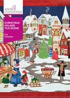 Christmas Village Tile Scene