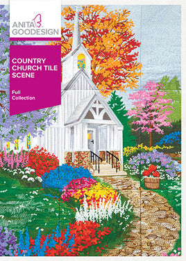 Country Church Tile Scene