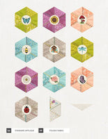 Mini - Crazy Quilt Hexagons