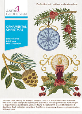 Mini - Ornamental Christmas - Embroidered Additions
