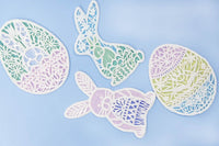 EASTER LACE ORNAMENTS