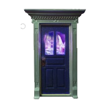 Mauve Fairy Door w/Window/Pict