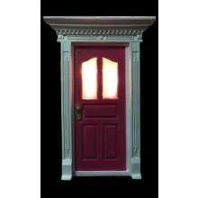 Dark Pink Fairy Door w/Window