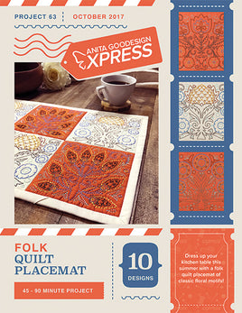 EXPRESS -  PROJECT 63 - Folk Quilt Placemat