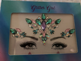 Unicorn Face Gems - Princess Teal