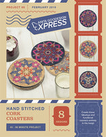 EXPRESS -  PROJECT 99 - Hand Stitched Cork Coasters