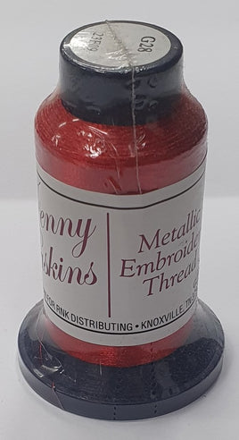 JH Metallic Thread - #G28 Red 800 mtr