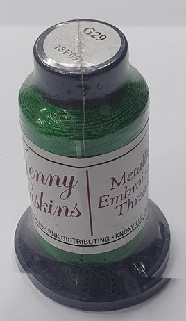 JH Metallic Thread - #G29 Green 800 mtr