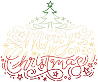 Mini - Cursive Christmas