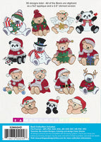 Mini - Minky Christmas Bears (P)