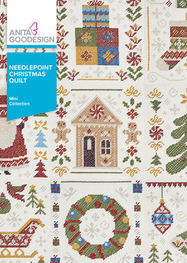 Mini - Needlepoint Christmas Quilt