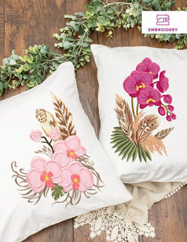 Mini - Orchids & Feathers