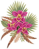 Mini - Orchids & Feathers