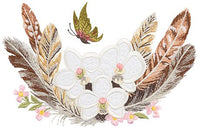 Mini - Orchids & Feathers
