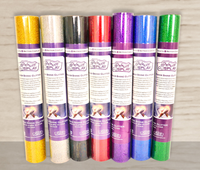Power Shine Glitter by RNK  - MULTIPLE COLOURS -  18" x 12" Sheet (ROLL)