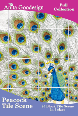 Peacock Tile Scene