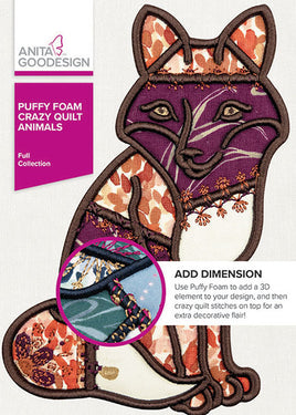 Puffy Foam Crazy Quilt Animals