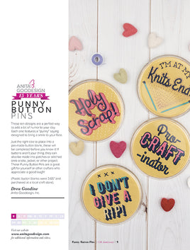 Anita's Vault - Punny Button Pins