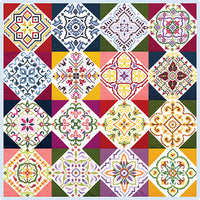 Folk Needlepoint Quilt