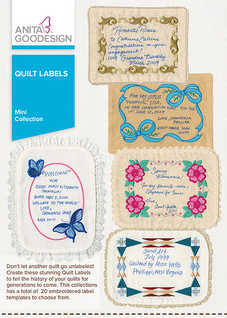 Mini - Quilt Labels EARLYMAYEMBROIDERY