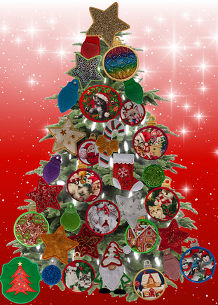 Large Magnetic Christmas Tree Decorated Cat Lovers