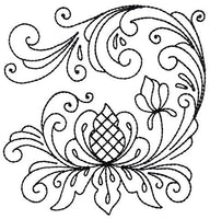 Mini - Rosemaling Blackwork