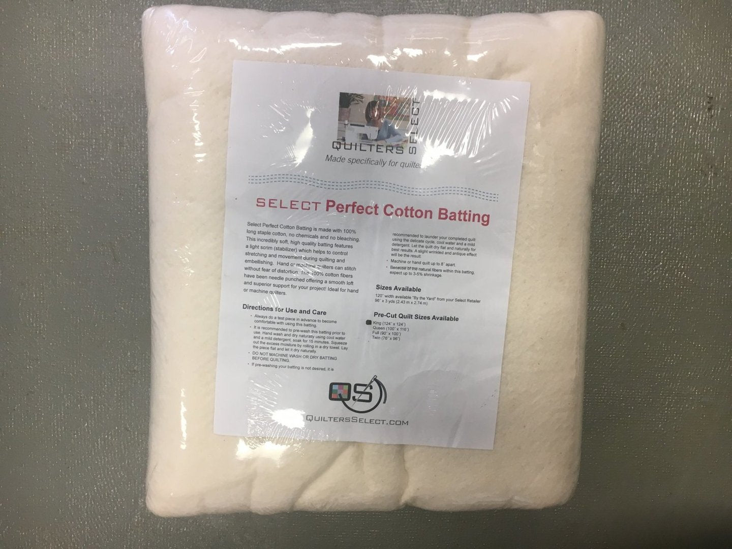 Select Perfect Cotton Batting - Quilters Select