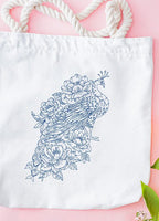 Mini - Regal Blackwork Birds