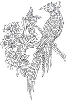 Mini - Regal Blackwork Birds
