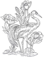 Mini - Regal Blackwork Birds