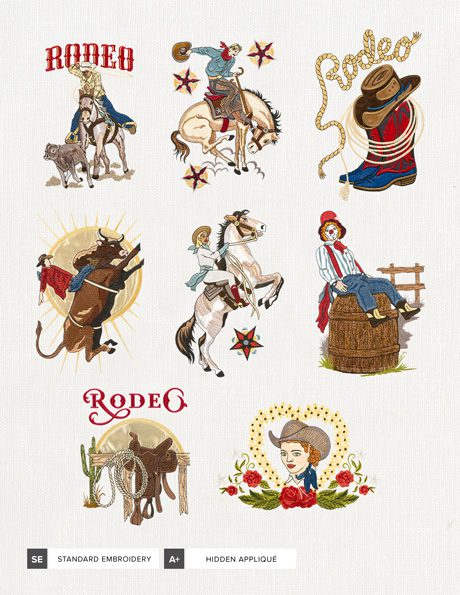 Rodeo| EARLYMAYEMBROIDERY