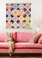 Folk Needlepoint Quilt