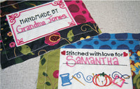 Mini - Folded Fabric Quilt Labels