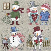 Mini - Primitive Snowmen