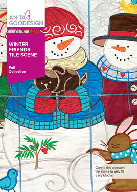 Winter Friends Tile Scene