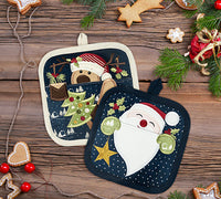 EXPRESS -  PROJECT 92 - Holiday Peeking Pot Holders (P)
