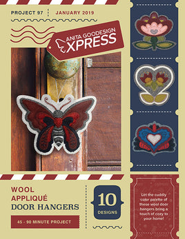 EXPRESS -  PROJECT 97 - Wool Applique Door Hangers