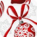 RK16560-186  Holiday Flourish - Red/Silver/Black (per Metre)