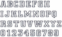 Appli-Stitch: Athletic Letter & Number Applique Design Collection