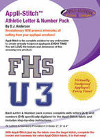 Appli-Stitch: Athletic Letter & Number Applique Design Collection