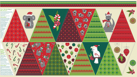 D692406 Christmas Bunting Panel