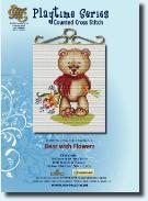 Cross Stitch Kit - Bear With Flowers