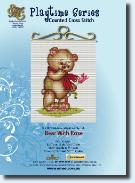 Cross Stitch Kit - Bear With Rose