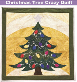 Mini - Christmas Tree Crazy Quilt