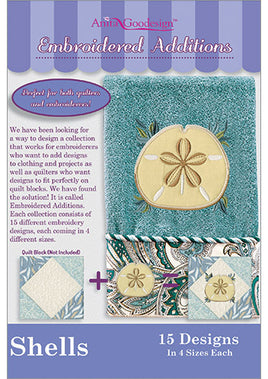 Mini - Shells - Embroidered Additions